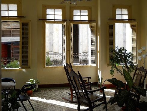 'Living room' Casas particulares are an alternative to hotels in Cuba.